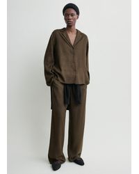 TOTEME - Monogram Flannel Pj Top - Lyst