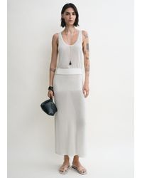 TOTEME - Long Knit Skirt - Lyst