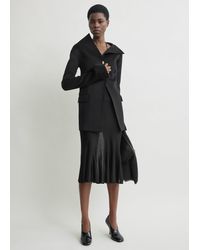 TOTEME - Open Collar Wool Jacket - Lyst