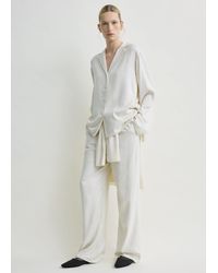 TOTEME - Monogram Flannel Pj Top - Lyst