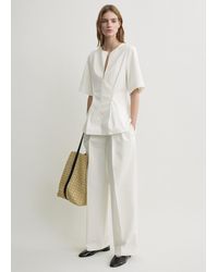 TOTEME - Tailored Cotton Top - Lyst