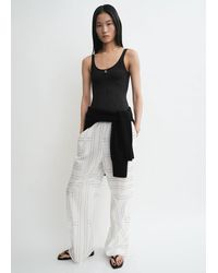 TOTEME - Monogram Cotton-Blend Pj Bottoms - Lyst