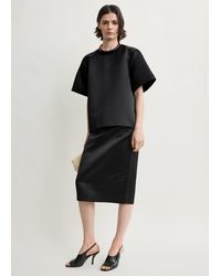 TOTEME - Duchess Satin Tee - Lyst