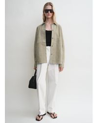 TOTEME - Soft Suede Shirt - Lyst