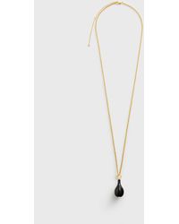 TOTEME - Medium Onyx Drop Necklace - Lyst