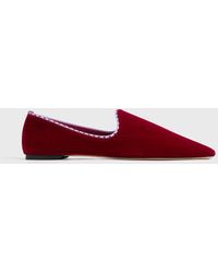 TOTEME - Velvet Venetian Slippers - Lyst