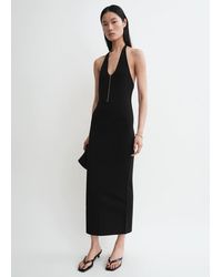 TOTEME - Compact Knit Halter Dress - Lyst