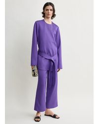 TOTEME - Belted Satin Tunic - Lyst