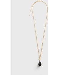 TOTEME - Medium Onyx Drop Necklace - Lyst