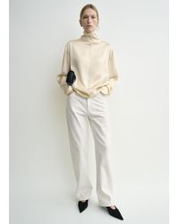 TOTEME - Slouch-Neck Blouse - Lyst
