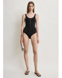 TOTEME - Monogram Pointelle Knit Swimsuit - Lyst