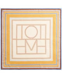 TOTEME - Collector Scarf Cream/Daffodil - Lyst