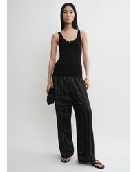 TOTEME - Monogram Silk Pj Bottoms - Lyst