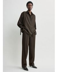 TOTEME - Tie-Cuff Shirt - Lyst