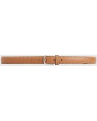 TOTEME - Slim Grained-Leather Trouser Belt - Lyst