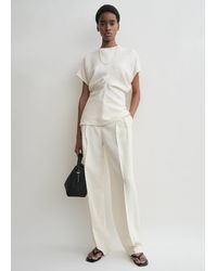 TOTEME - Slouch Waist Crinkled Top - Lyst