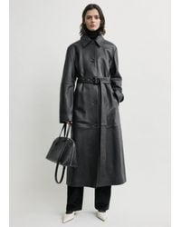 TOTEME - Belted Leather Coat - Lyst