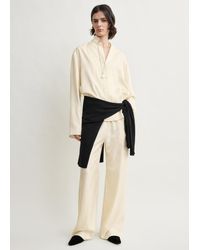 TOTEME - Monogram Silk Pj Top - Lyst