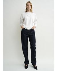 TOTEME - Twisted Seam Denim Full Length - Lyst