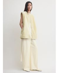 TOTEME - Plush Shearling Vest - Lyst