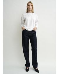 TOTEME - Twisted Seam Denim Full Length - Lyst