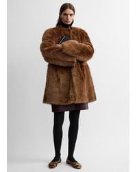 TOTEME - Short Silky Shearling Coat - Lyst