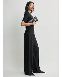 TOTEME - Wide Flannel Trousers - Lyst