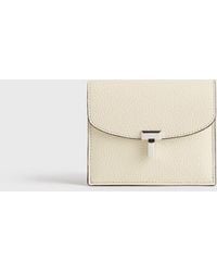 TOTEME - T-Lock Grained-Leather Cardholder - Lyst