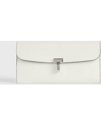 TOTEME - T-Lock Palmellato-Patent Wallet - Lyst