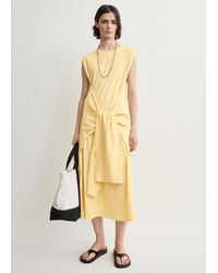 TOTEME - Tie-Waist Jersey Dress - Lyst