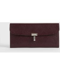 TOTEME - T-Lock Palmellato-Patent Wallet - Lyst