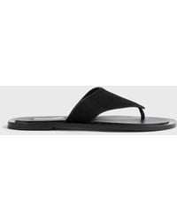 TOTEME - T-Bar Suede Sandals - Lyst