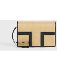 TOTEME - T-Flap Woven Envelope Natural - Lyst