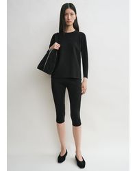 TOTEME - Compact Knit Capri Trousers - Lyst