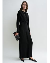 TOTEME - Long-Sleeve Slouch Waist Dress - Lyst