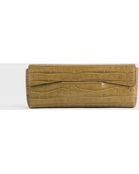 TOTEME - Soft Croco-Embossed T-Clutch - Lyst