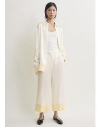 TOTEME - Satin Drawstring Trousers - Lyst