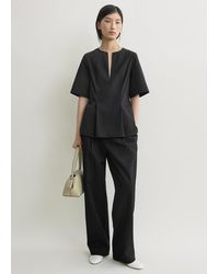 TOTEME - Tailored Cotton Top - Lyst