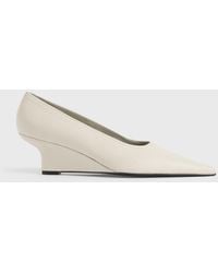 TOTEME - Sharp Nappa Wedge Pumps - Lyst