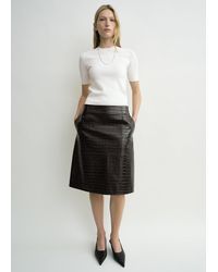 TOTEME - Compact Knit Tee - Lyst