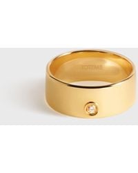 TOTEME - Cigar Diamond Midi Ring 18Kt - Lyst