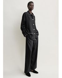 TOTEME - Piped Pj Top - Lyst