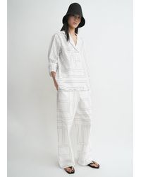 TOTEME - Monogram Cotton-Blend Pj Top - Lyst