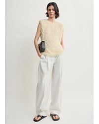 TOTEME - Feathered-Jersey Top - Lyst