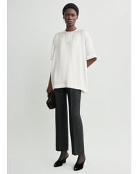 TOTEME - Satin Tee - Lyst