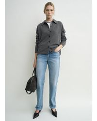TOTEME - Raglan-Sleeve Cashmere Cardigan Dark - Lyst