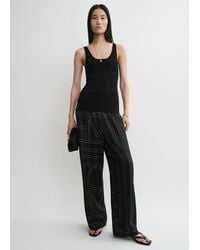 TOTEME - Monogram Silk Pj Bottoms - Lyst