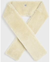 TOTEME - Shearling Tuxedo Scarf - Lyst