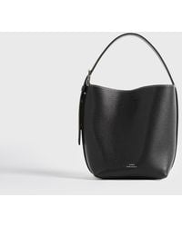 TOTEME - Small Belted Grained-Leather Tote - Lyst