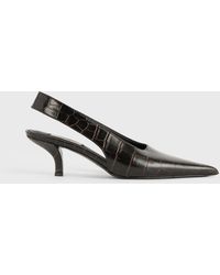 TOTEME - Classic Croco-Embossed Slingbacks - Lyst